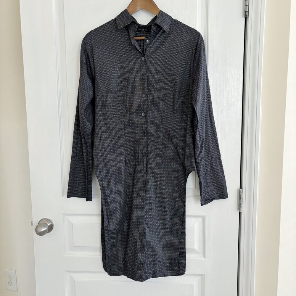 Matthildur Striped Tunic Top Sz 2 US Medium Lagenlook Icelandic Design